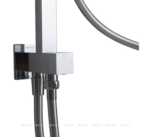 Душевая система Allen Brau INFINITY без смесителя верхний и ручной душ хром 5.21031-00