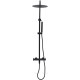 Душевая система Allen Brau Priority с термостатом и изливом черный матовый 5.31T10-31