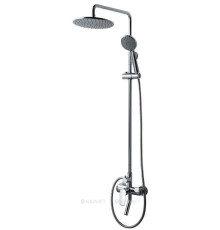 Душевая колонна со смесителем для ванны Bravat Rhein хром F6429564CP-A-ENG