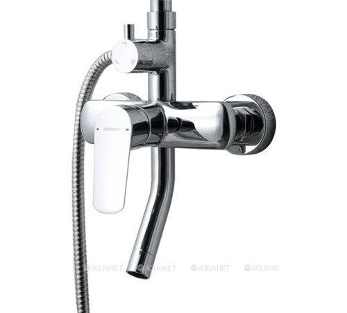 Душевая колонна со смесителем для ванны Bravat Rhein хром F6429564CP-A-ENG