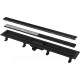 Водоотводящий желоб AlcaPlast Simple для двухсторонней решетки 550 мм черный APZ19BLACK-550