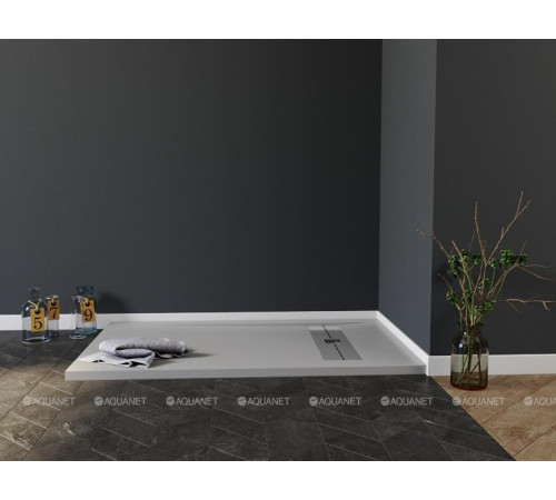Поддон душевой Aquanet Delight NEW 1600х800х30 мм серый камень без сифона 00258886