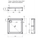 Поддон акриловый Aquanet GL180 квадратный 80х80х18 см 00265568