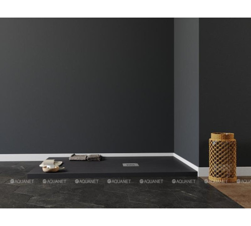 Поддон литьевой Aquanet Pleasure NEW 1200х800х30 мм черный камень 00258890