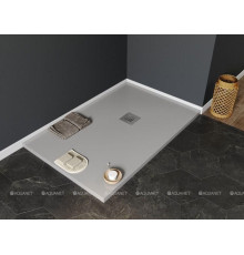 Поддон литьевой Aquanet Pleasure NEW 1200х800х30 мм серый камень 00258876