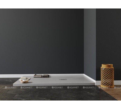 Поддон литьевой Aquanet Pleasure NEW 1200х800х30 мм серый камень 00258876