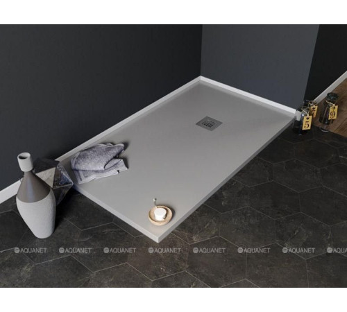 Душевой поддон Aquanet Pleasure NEW 1600х900х30 мм серый камень без сифона 00258881