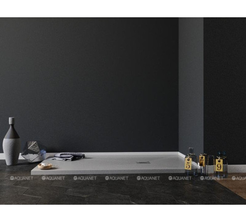 Душевой поддон Aquanet Pleasure NEW 1600х900х30 мм серый камень без сифона 00258881