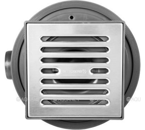 Трап точечный Bettoserb 15х15 см горизонтальный выпуск d50 14702509