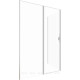 Душевое ограждение Allen Brau Priority 1400x800 мм 8 мм серебро браш 3.31035.BA/3.31041.BA