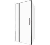 Душевое ограждение Allen Brau Priority 900x800 мм 8 мм черный браш 3.31027.BBA/3.31042.BBA