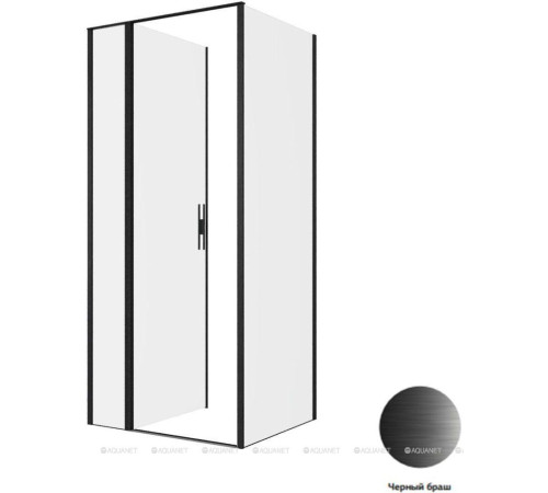 Душевое ограждение Allen Brau Priority 900x800 мм 8 мм черный браш 3.31027.BBA/3.31042.BBA