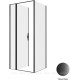 Душевое ограждение Allen Brau Priority 900x800 мм 8 мм черный браш 3.31027.BBA/3.31042.BBA