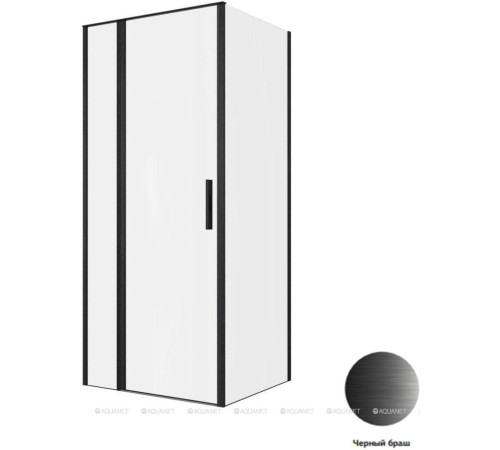 Душевое ограждение Allen Brau Priority 900x800 мм 8 мм черный браш 3.31027.BBA/3.31042.BBA