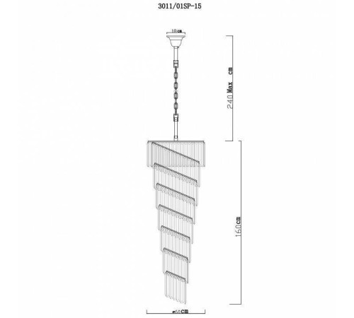 Подвесной светильник Divinare Charlotte 3011/01 SP-15