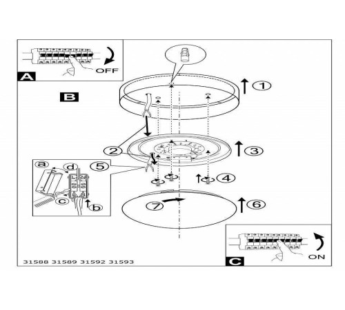 Накладной светильник Eglo Pasteri 31588