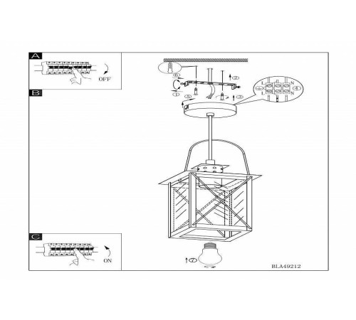 Подвесной светильник Eglo ПРОМО Donmington 49212