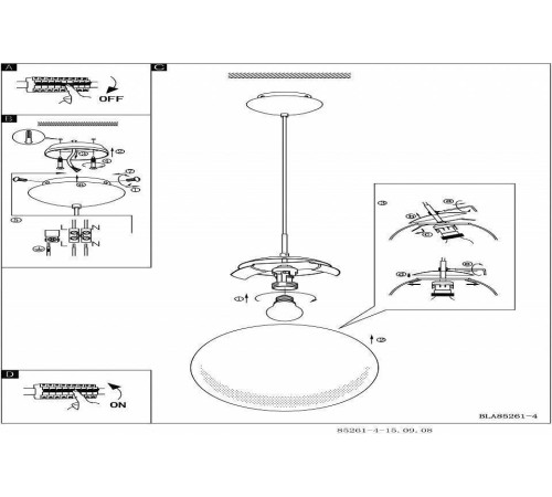 Подвесной светильник Eglo ПРОМО Rondo 85261