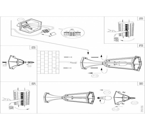 Наземный низкий светильник Eglo Navedo 93462