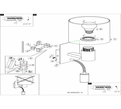 Бра с подсветкой Eglo ПРОМО Pasteri 96479