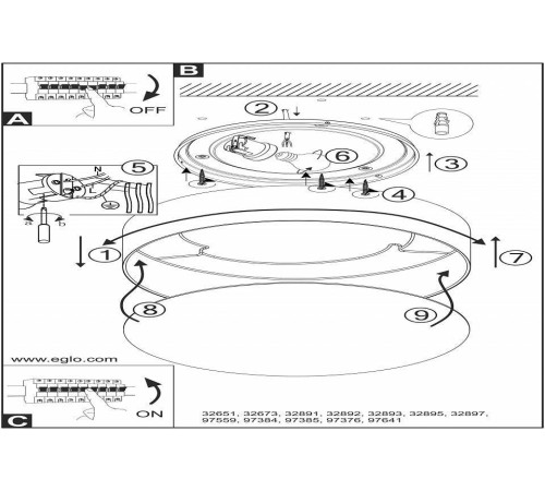 Накладной светильник Eglo ПРОМО Viserbella 97641