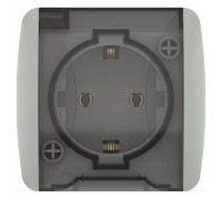 Розетка с заземлением с крышкой Elbi Eleсtriс Eva 554-011500-218