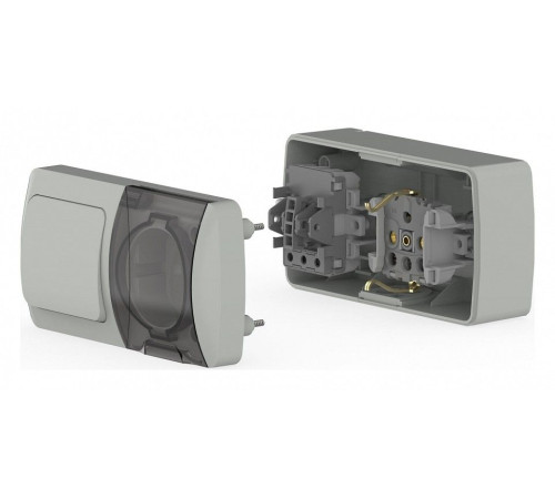 Блок с розеткой и выключателем Elbi Eleсtriс Eva 554-011500-920