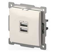 Розетка 2хUSB type A без рамки Elbi Eleсtriс Zena Vega 609-010200-143