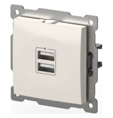 Розетка 2хUSB type A без рамки Elbi Eleсtriс Zena Vega 609-010200-143