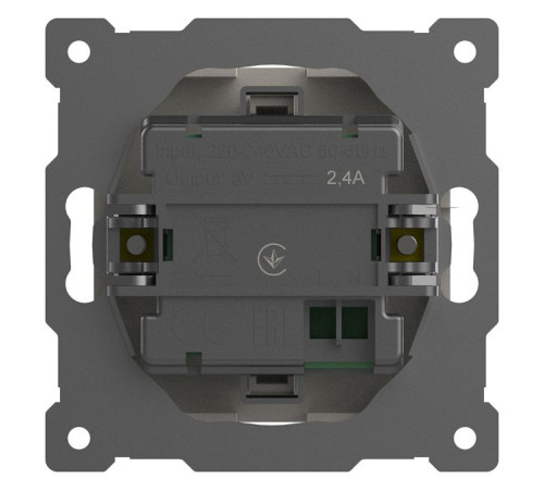 Розетка 2хUSB type A без рамки Elbi Eleсtriс Zena Vega 609-010200-143