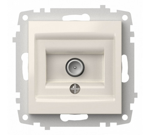 ТВ-розетка проходная без рамки Elbi Eleсtriс Zena Vega 609-010200-272