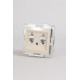 Розетка двойная Ethernet RJ-45 без рамки Elbi Eleсtriс Zena Vega 609-010300-248