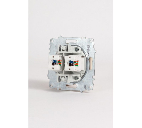 Розетка двойная Ethernet RJ-45 без рамки Elbi Eleсtriс Zena Vega 609-010300-248