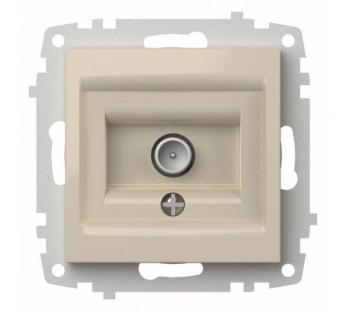 ТВ-розетка проходная без рамки Elbi Eleсtriс Zena Vega 609-010300-272