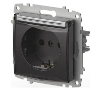 Розетка с заземлением с крышкой, без рамки Elbi Eleсtriс Zena Vega 609-011000-218