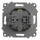Розетка с заземлением с крышкой, без рамки Elbi Eleсtriс Zena Vega 609-011000-218