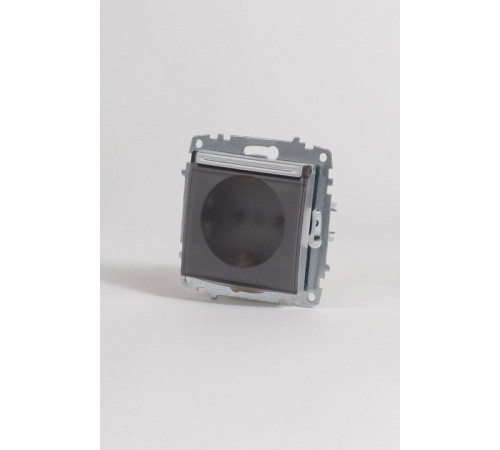Розетка с заземлением с крышкой, без рамки Elbi Eleсtriс Zena Vega 609-011000-218