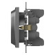 Розетка двойная с заземлением, без рамки Elbi Eleсtriс Zena Vega 609-011000-907