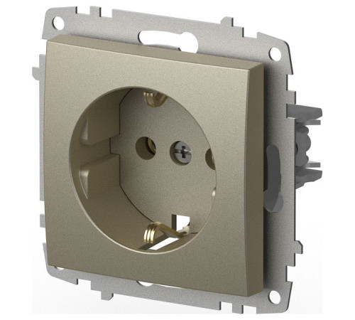 Розетка с заземлением, без рамки Elbi Eleсtriс Zena Vega 609-011400-217