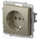 Розетка с заземлением, без рамки Elbi Eleсtriс Zena Vega 609-011400-217