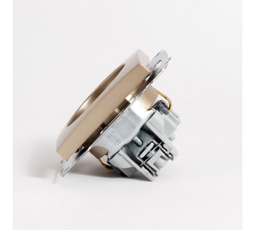 Розетка с заземлением, без рамки Elbi Eleсtriс Zena Vega 609-011400-217