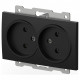 Розетка двойная без заземления, без рамки Elbi Eleсtriс Zena Vega 609-014800-908