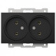 Розетка двойная без заземления, без рамки Elbi Eleсtriс Zena Vega 609-014800-908