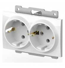 Розетка двойная с заземлением, без рамки Elbi Eleсtriс Zena Vega 609-015600-907