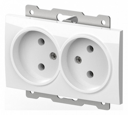 Розетка двойная без заземления, без рамки Elbi Eleсtriс Zena Vega 609-015600-908