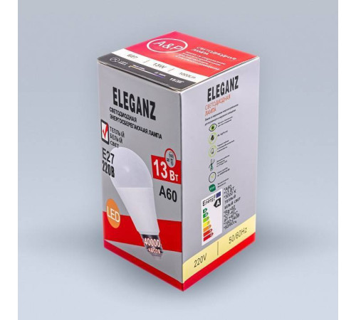 Лампа светодиодная Eleganz E27 13Вт 3000K 1372