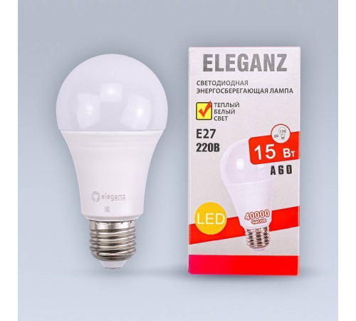 Лампа светодиодная Eleganz E27 15Вт 4500K 1380