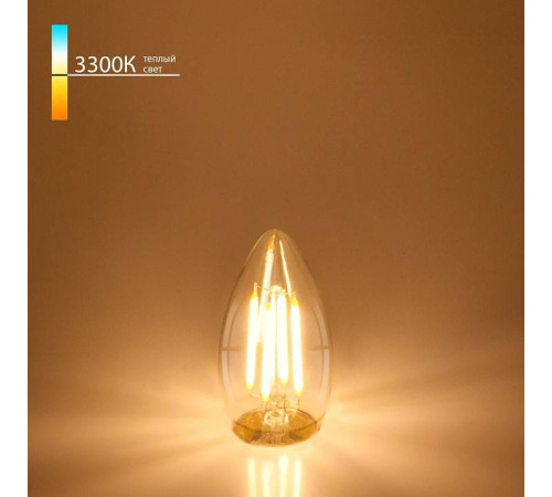 Лампа светодиодная Elektrostandard Свеча F E27 9Вт 3300K a048668