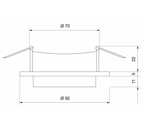 Встраиваемый светильник Elektrostandard 116 MR16 Белый a055670