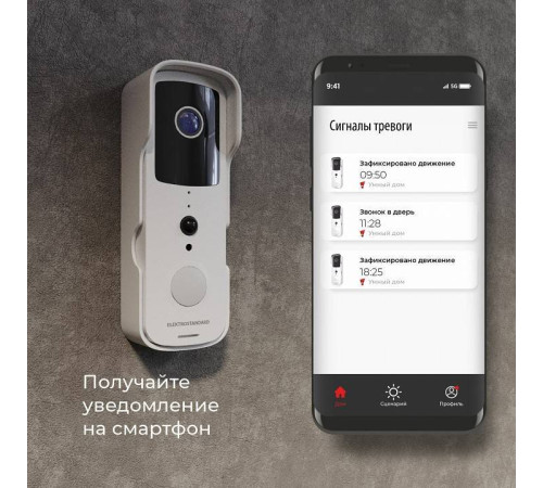 Видеозвонок умный Elektrostandard 76105/00 белый a059339